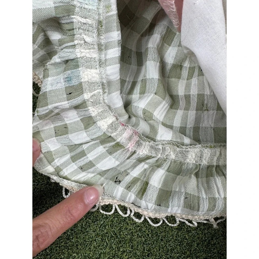 Vintage Raggedy Style Cloth Doll Yarn Braids Prairie Dress 23in‎ Plush Toy Decor